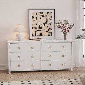 3/6/7 Drawer Dresser - Extra Deep Wooden Storage for Bedroom, Nursery & Living Room - 1 of 4