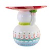 December Diamonds 11.25 In Snowman Holiday Server Stand Peppermint Stand Dessert Stands - 2 of 4