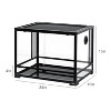 REPTI ZOO Reptile Glass Terrarium, 24" x 18" x 18" Front Opening Terrarium with Double Hinge Door - 4 of 4