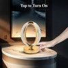 Bell + Howell Hudson Oval Cordless Rechargeable LED Table Lamp Gold Base Faux Crystal Touch Control Lighting - 4 of 4
