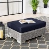 Modway Conway Outdoor Patio Wicker Rattan Ottoman - 2 of 3
