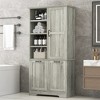 Tramull Bathroom Storage Cabinet with Tilt-Out Hamper, Multi-Functional Organizer with Adjustable Shelves & Drawers - 3 of 4