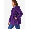 Woman Within Plus Size Fleece-Lined Taslon Anorak - 4 of 4