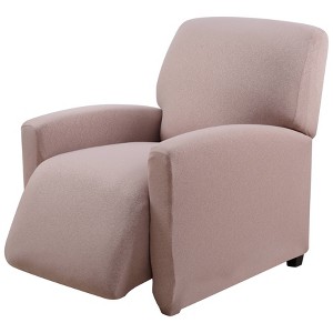 Ingenue Recliner Slipcover Beige - Kathy Ireland: Stretch Fit, Machine Washable, Indoor Furniture Protector - 1 of 3