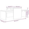 vidaXL Coffee Table Smoked Oak Engineered Wood Medium Sleek - 4 of 4
