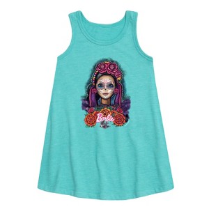 Girls' - Barbie - Hispanic Heritage Month Graphic Sleeveless Aline Dress - 1 of 2