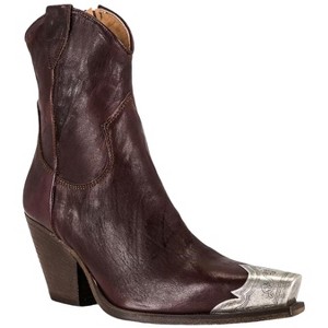 Free People Women's Brayden Leather Western Boot Snip Toe - OB1203394-DK BRN - 1 of 1