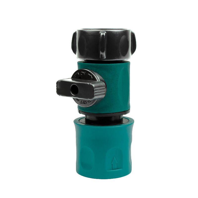 Poolmaster Quick Connector Leak Free Garden Hose Adapter with Shut Off Valve, 1 of 9