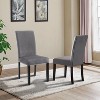 NicBex Dining Room Table Set for 4 Morden Dining Table Set with Wooden Tabletop, Metal Legs and 4 Velvet Chairs for Dining Room - 4 of 4