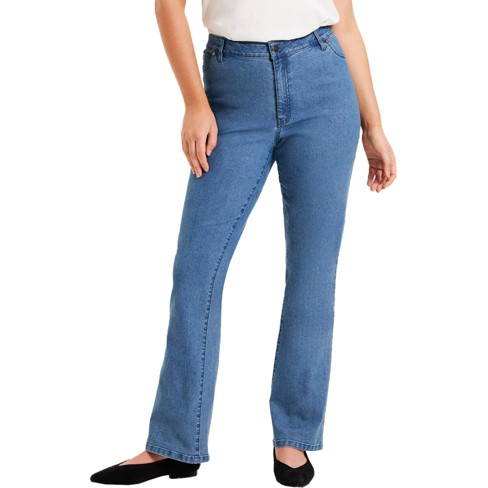 June + Vie By Roaman's Women's Plus Size June Fit Bootcut Jeans