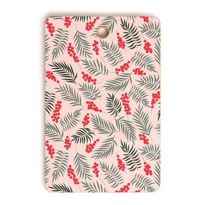Emanuela Carratoni Holiday Mistletoe Cutting Board Rectangle -Deny Designs