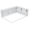 CAVINAS Full Size Wood Montessori Bed,Modern Floor Bed with L-Shaped Bookcases and Sliding Doors,Toddler Bed for Bedroom - 4 of 4