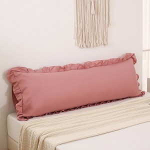 Reversible Pillow Cover – Soft Shabby Chic Ruffled Pillowcases, Wrinkle Resistant, Envelope Closure, Queen/King/Body - 1 of 4