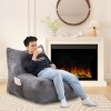 High-Density Foam Filled Bean Bag Chair, Suede Fabric Lazy Sofa,  Floor Lounger Chair for Adults and Teens-Baofuwish - 4 of 4