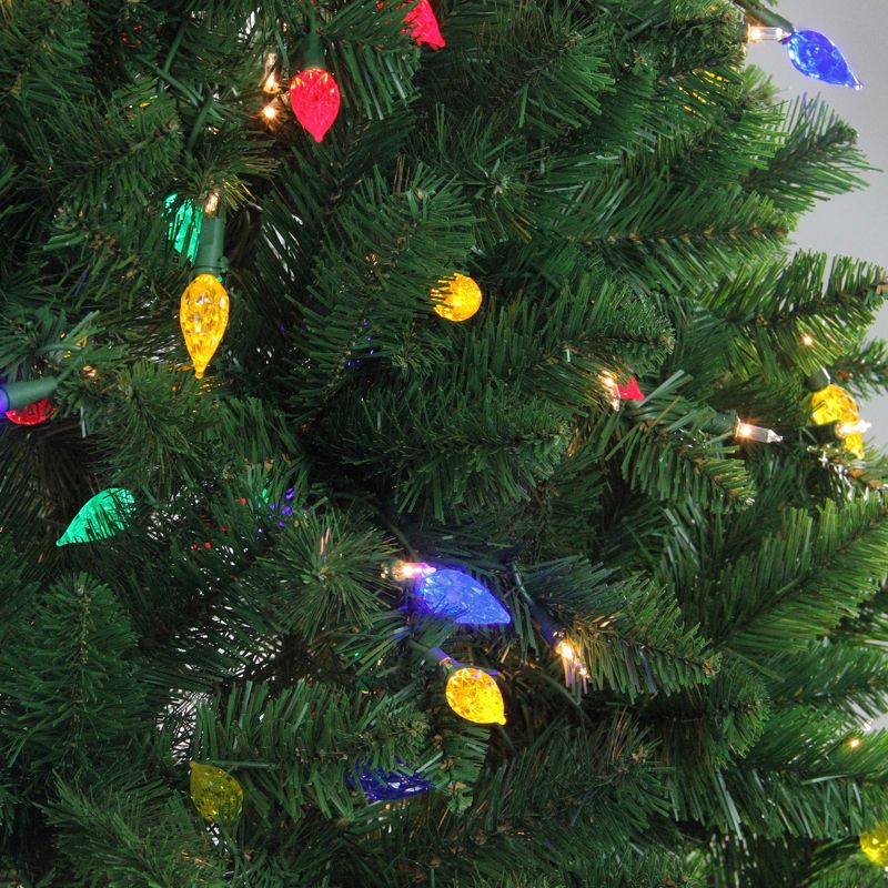 Northlight 6.5' Prelit Artificial Christmas Tree Huron Pine - Multi-Color Lights, 3 of 5