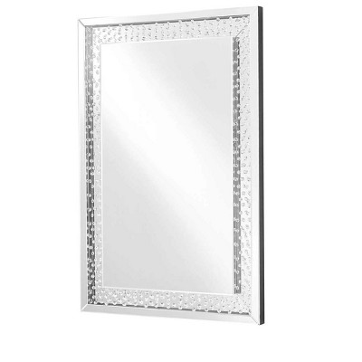 Elegant Lighting Sparkle 31 in. Contemporary Rectangle Mirror in Clear