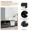 NicBex 3-pics Extended TV Stands for 90 inch TV,Modern Entertainment Center with LED Light,TV Console for Living Room, Bedroom, Home,Black - 4 of 4