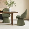 Spruce&Spring Upholstered Swivel Armless Dining Chair Double-layered Cushions - 3 of 4