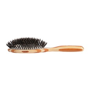 Bass Brushes The BIO-FLEX Swirl Detangling Hair Brush with Patented Plant Handle Flexible Nylon Pins Compressed Plant Fiber Handle Swirl Shape - 1 of 4