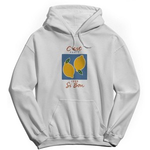 Rerun Island Men's Cest Paris 1999 Si Bon Long Sleeve Graphic Cotton Sweatshirt Hoodie - 1 of 4