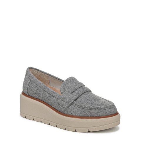 Женские туфли Dr. Scholl's Women's Nice Day Max Loafer Light Grey Wool 11 M