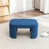 SEYNAR Modern Velvet Rectangle Accent Ottoman - 4 of 4
