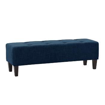 Rosewell Button Tufted Fabric Accent Bench - CorLiving