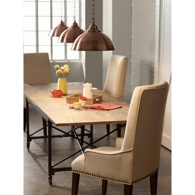 Farmhouse Copper Dome Pendant Light 13.98" Wide with Industrial Rustic Charm
