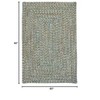 Colonial Mills Corsica Braided Rug, Seagrass 5' square, Square Shape - 2 of 3