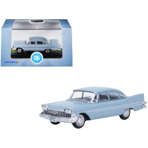 1959 Plymouth Savoy Sedan Powder Blue 1/87 (HO) Scale Diecast Model Car by Oxford Diecast - 1 of 4