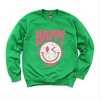 Simply Sage Market S.W.Smiley Pink Smiley Distressed Sweatshirt - 2 of 4