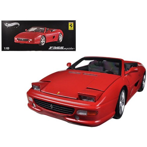 Ferrari F355 Spider Convertible Red Elite Edition 1/18 Diecast Car Model by  Hot Wheels