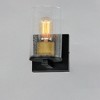 Maxim Lighting Sleek 1 - Light Vanity in  Antique Brass/Black - 4 of 4