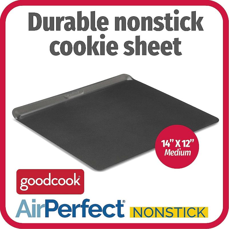 GoodCook AirPerfect Insulated Nonstick Carbon Steel Baking Cookie Sheet, 3 of 10