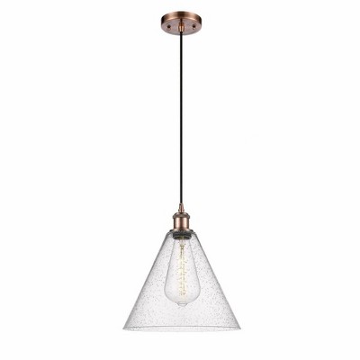 Berkshire - 1 Light Cord Hung Mini Pendant In Industrial Style-14.75 Inches Tall and 12 Inches Wide
