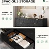 Nasitip 7 Drawer Dresser for Bedroom, 53.5” Large Dresser with Wide Storage, Modern Dresser Chest Organizer with Metal Legs - 4 of 4