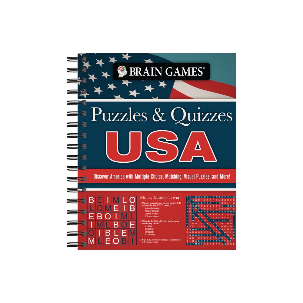 Brain Games - Puzzles and Quizzes - USA - by Publications International Ltd & Brain Games (Spiral Bound)