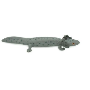 Collectible Wildlife Gifts | Salamander, Gray, Amphibian, Axolotl, Water Dog,  High Quality, Hand Painted, Hard Rubber, Toy, Gift, 3 1/4" CH294 BB179 - 1 of 4