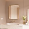 Rectangular Framed Tempered Glass Wall-Mounted Bathroom Vanity Mirror - 2 of 4
