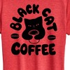 Women's - Instant Message - Black Cat Coffee Short Sleeve Graphic T-Shirt - 2 of 4