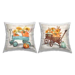 Stupell Industries Rustic Harvest Wagons (Set of 2) - 1 of 3