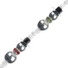 Crystal Lane DIY Mixed Material Silver Snowmen Stack 7" Designer Holiday Christmas Bead Strand - 3 of 4