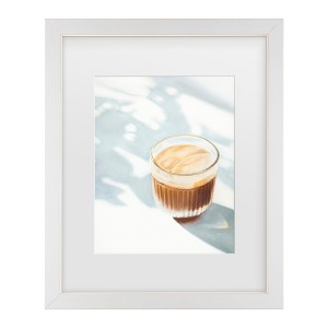 Trademark Fine Art - Julia  Afternoon Latte Matted Framed Art - 1 of 4