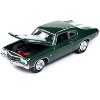 1970 Chevrolet Chevelle SS Forest Green Metallic with White Stipes "John Wick" (2014) 1/64 Diecast Model Car by Johnny Lightning - 3 of 3