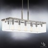 Urban Ambiance Luxury Modern Farmhouse Chandelier,  15-3/4"H x 36-3/4"W,  Brushed Nickel Finish, UHP2441 - 3 of 4