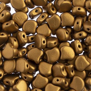 John Bead Matubo 50g Czech Glass 7.5mm Crystal/ Bronze Gold #00030-01740 Gingko Leaf Beads for DIY Jewelry Necklace Bracelets Making - 1 of 2