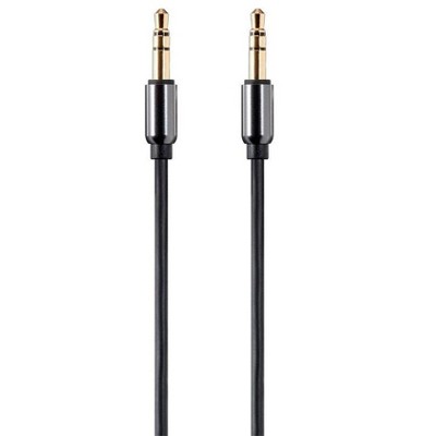 Monoprice Audio Cable - 1 Feet - Black | Auxiliary 3.5mm TRS Audio Cable, Slim Design Durable Gold Plated - Onyx Series