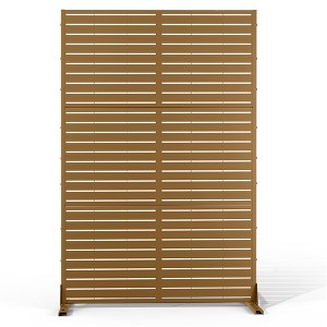 Dovelina Metal Outdoor Privacy Screen Freestanding Patio Decorative Screen (Set of 2) - 1 of 4
