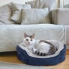 PureWags Small Dog Bed, Round Cat Bed Washable for Indoor Cats, Non-Slip Base and Removable Cushion, Pet Bed for Puppy and Kitten - 3 of 4