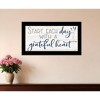 HomeRoots Grateful Heart Black Framed Print Wall Art - 2 of 3